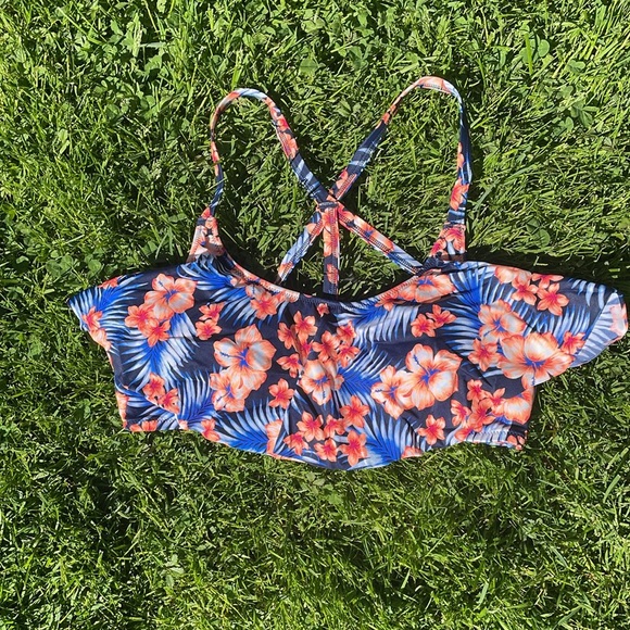 Victoria Secret PINK blue bikini top size medium - Picture 4 of 6